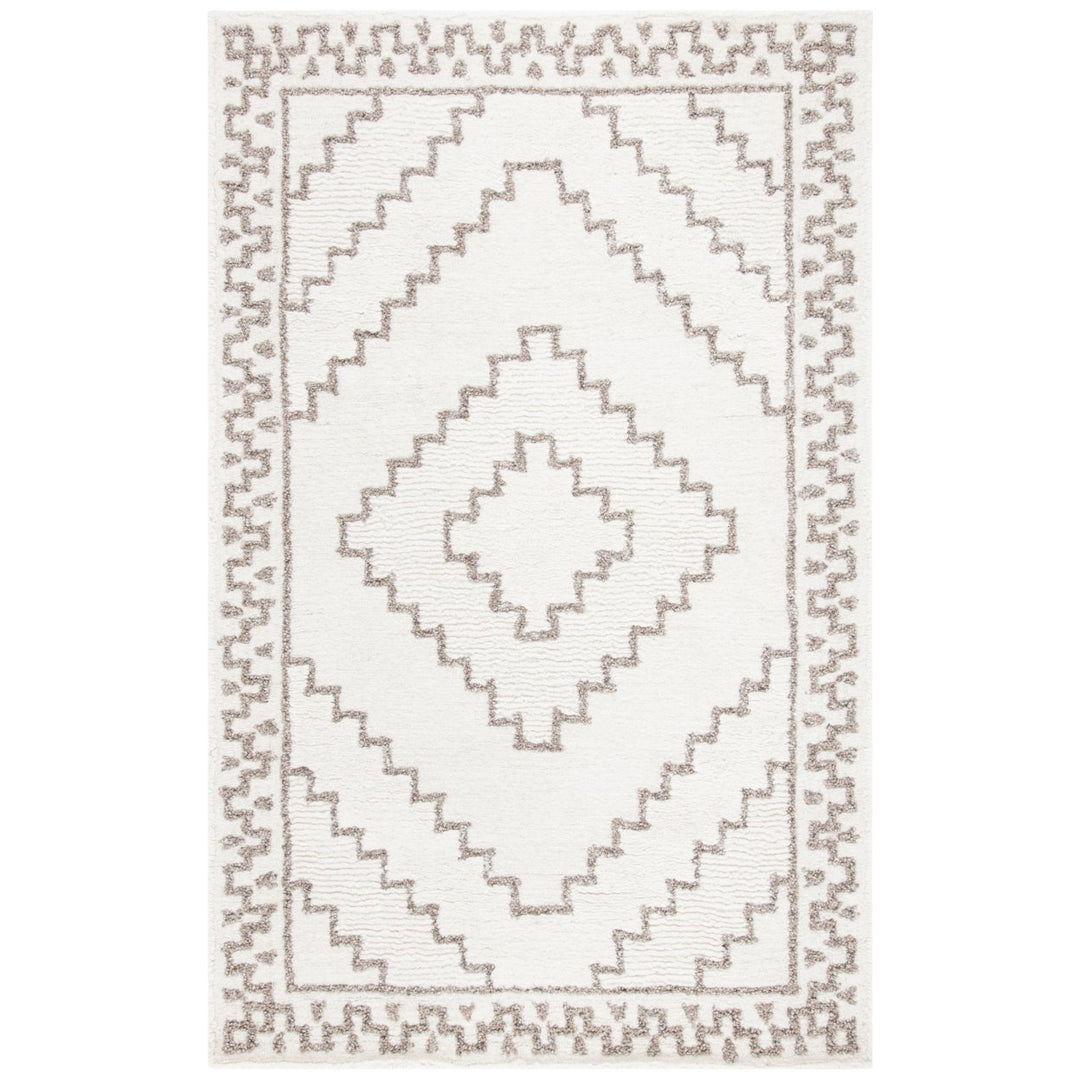 SAFAVIEH Casablanca CSB205E Handmade Ivory / Taupe Rug Image 1