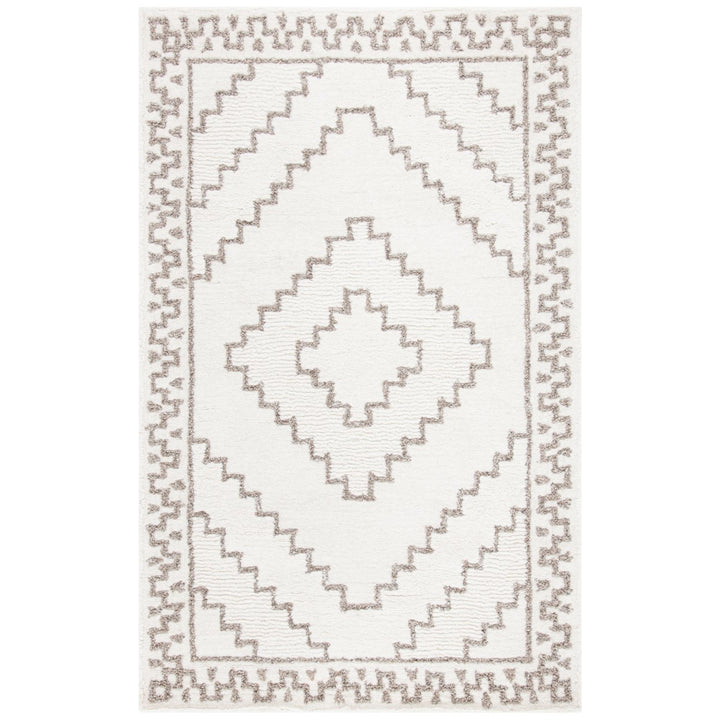 SAFAVIEH Casablanca CSB205E Handmade Ivory / Taupe Rug Image 1