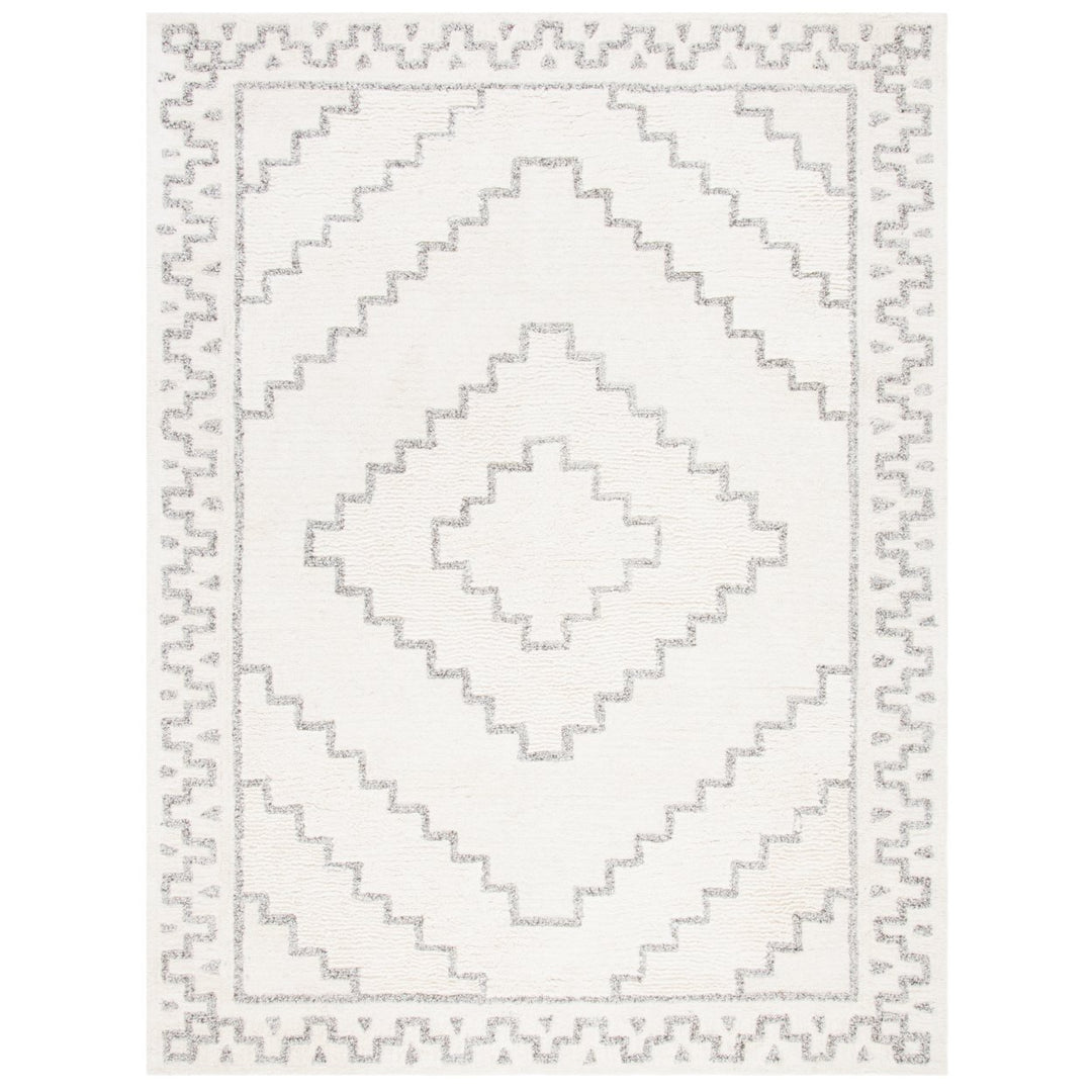 SAFAVIEH Casablanca CSB205F Handmade Ivory / Grey Rug Image 1