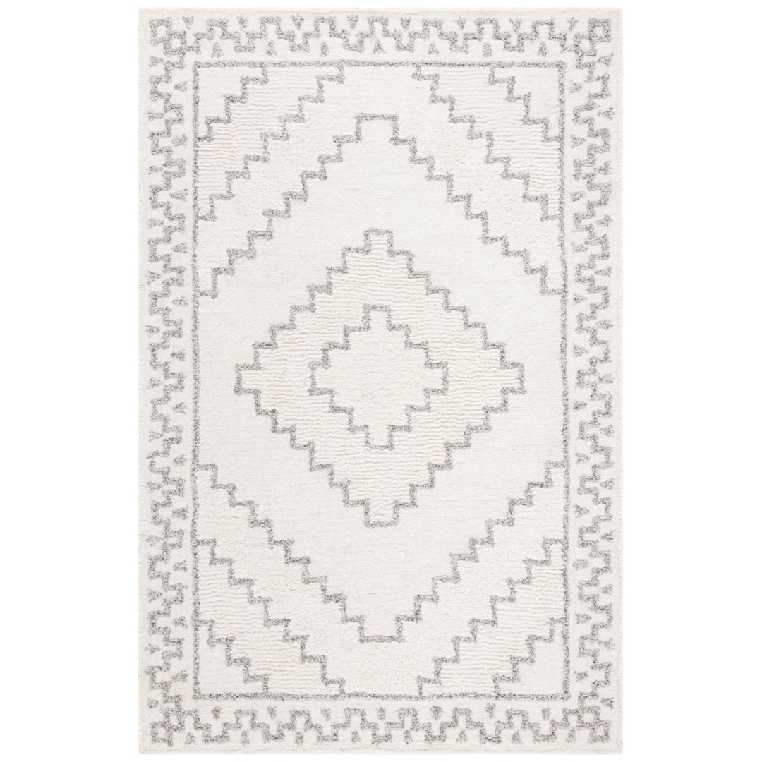 SAFAVIEH Casablanca CSB205F Handmade Ivory / Grey Rug Image 1