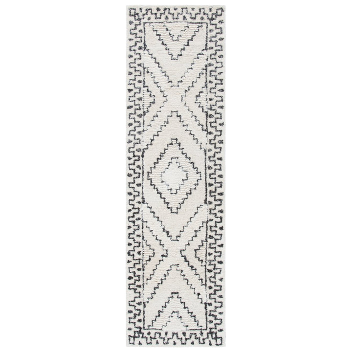 SAFAVIEH Casablanca CSB205Z Handmade Ivory / Black Rug Image 1