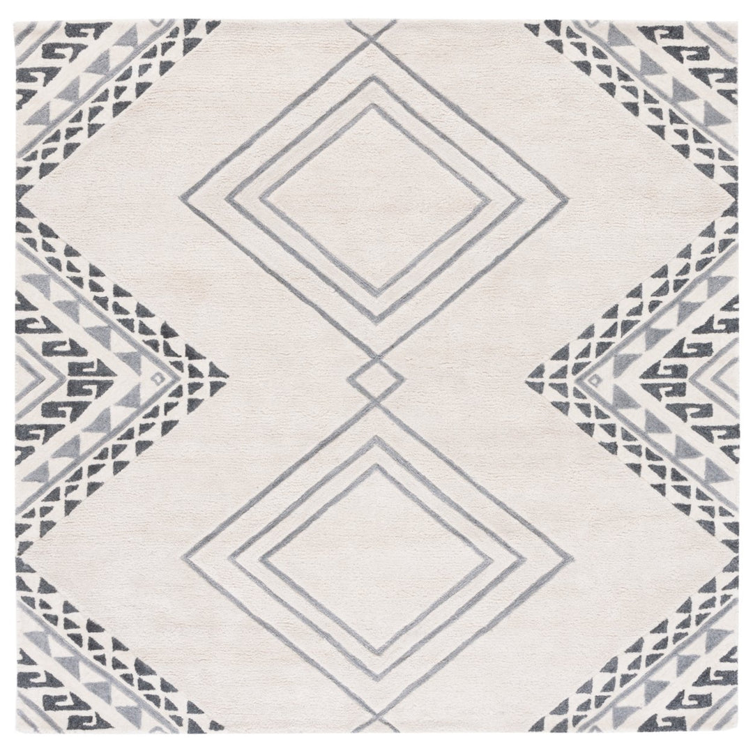 SAFAVIEH Casablanca CSB301A Handmade Ivory / Grey Rug Image 1