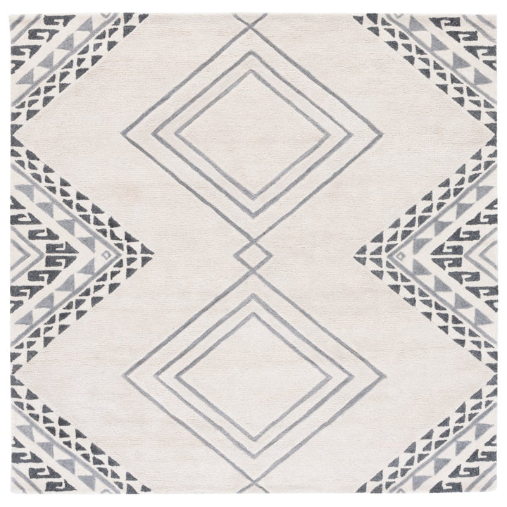 SAFAVIEH Casablanca CSB301A Handmade Ivory / Grey Rug Image 1