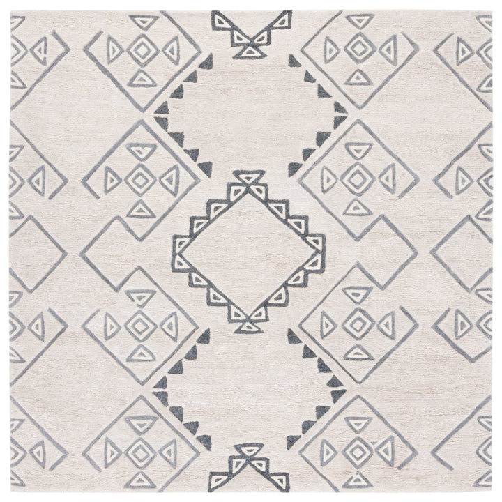 SAFAVIEH Casablanca CSB303A Handmade Ivory / Grey Rug Image 1