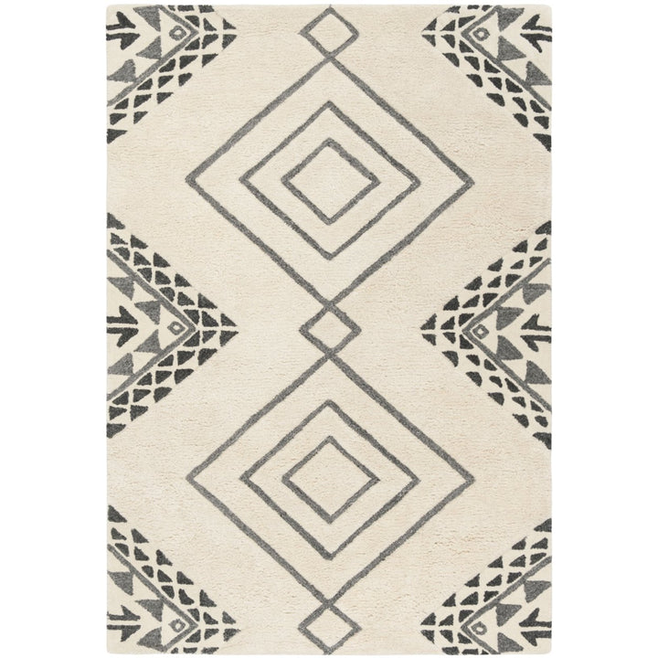 SAFAVIEH Casablanca CSB301A Handmade Ivory / Grey Rug Image 1