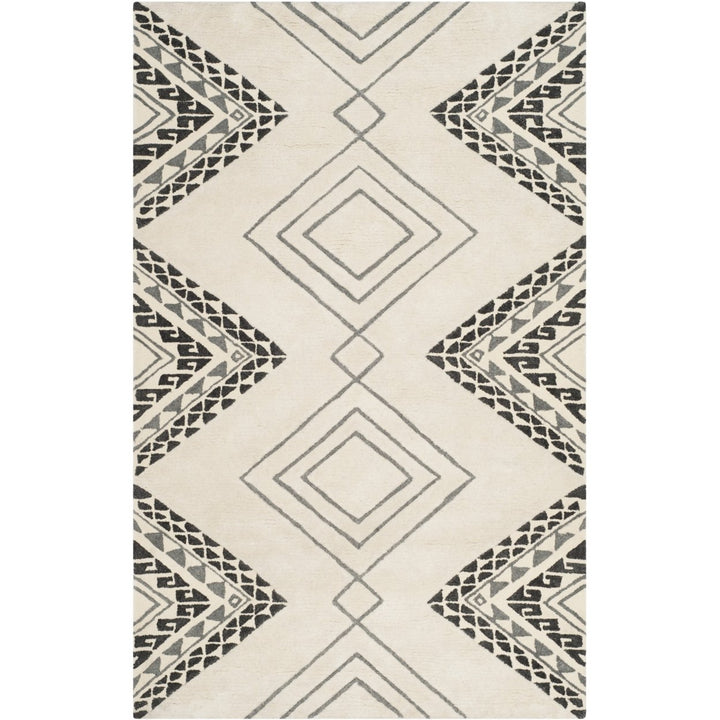 SAFAVIEH Casablanca CSB301A Handmade Ivory / Grey Rug Image 1