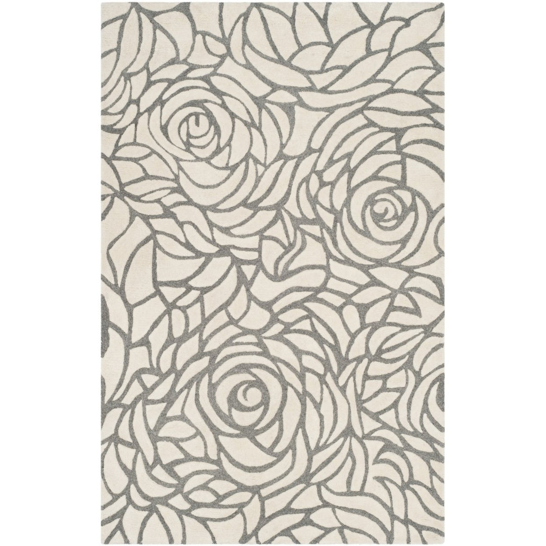 SAFAVIEH Casablanca CSB304A Handmade Ivory / Grey Rug Image 1