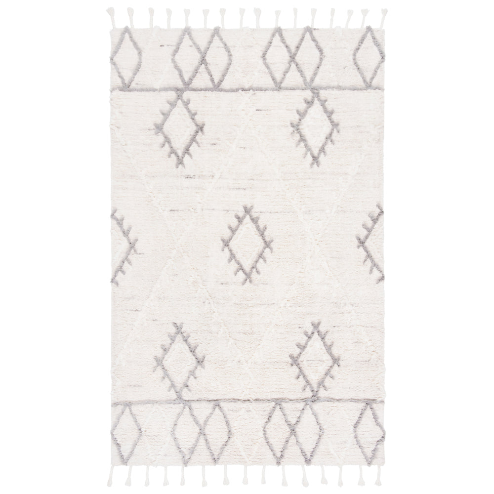 SAFAVIEH Casablanca CSB453A Handmade Ivory / Grey Rug Image 2