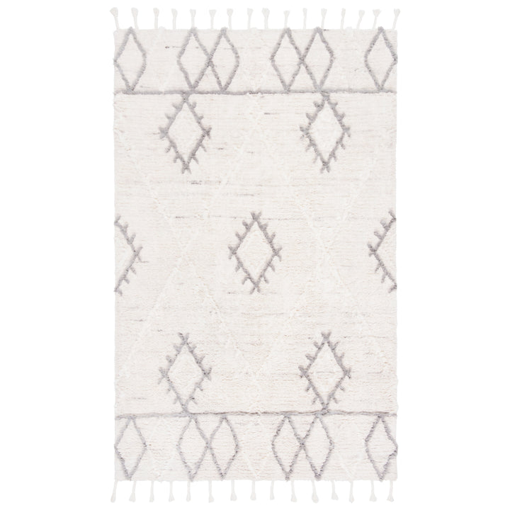 SAFAVIEH Casablanca CSB453A Handmade Ivory / Grey Rug Image 2