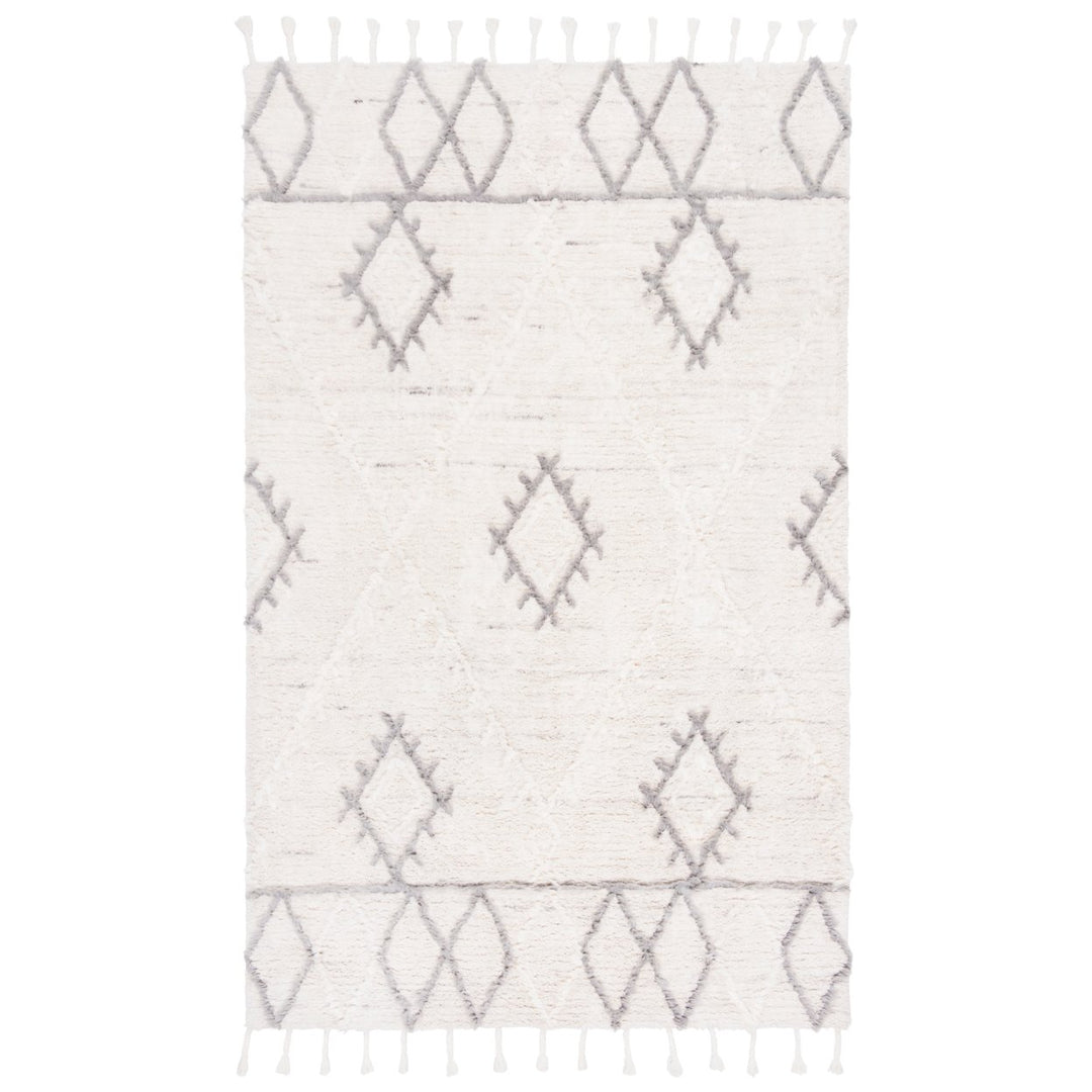 SAFAVIEH Casablanca CSB453A Handmade Ivory / Grey Rug Image 1