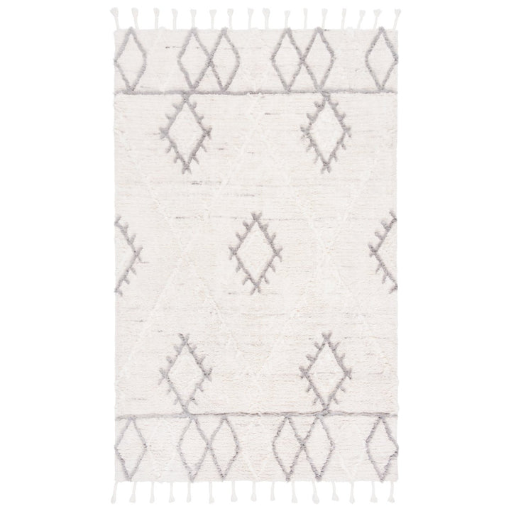 SAFAVIEH Casablanca CSB453A Handmade Ivory / Grey Rug Image 1