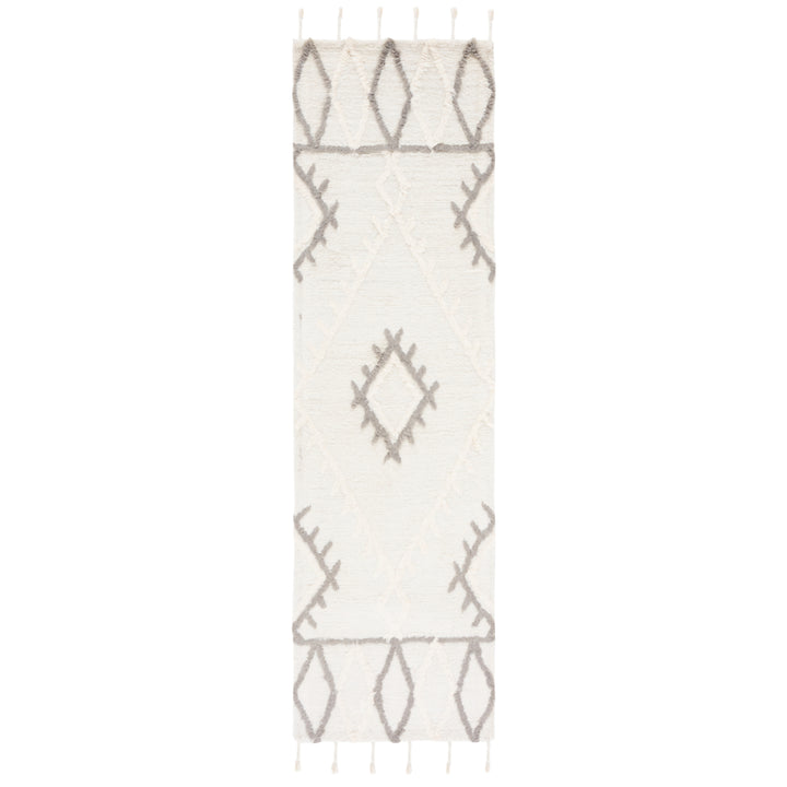 SAFAVIEH Casablanca CSB453A Handmade Ivory / Grey Rug Image 4