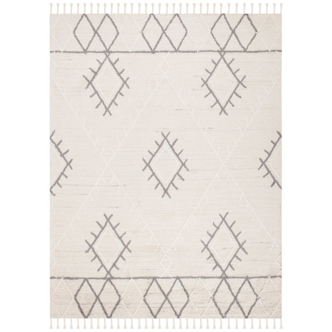 SAFAVIEH Casablanca CSB453A Handmade Ivory / Grey Rug Image 9