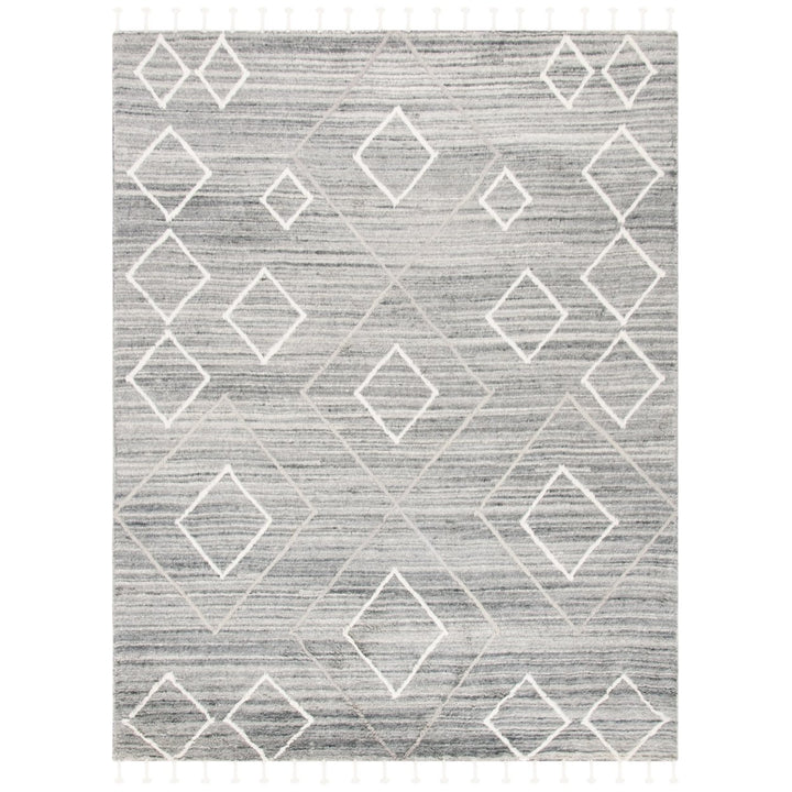 SAFAVIEH Casablanca CSB460F Handmade Grey / Ivory Rug Image 1