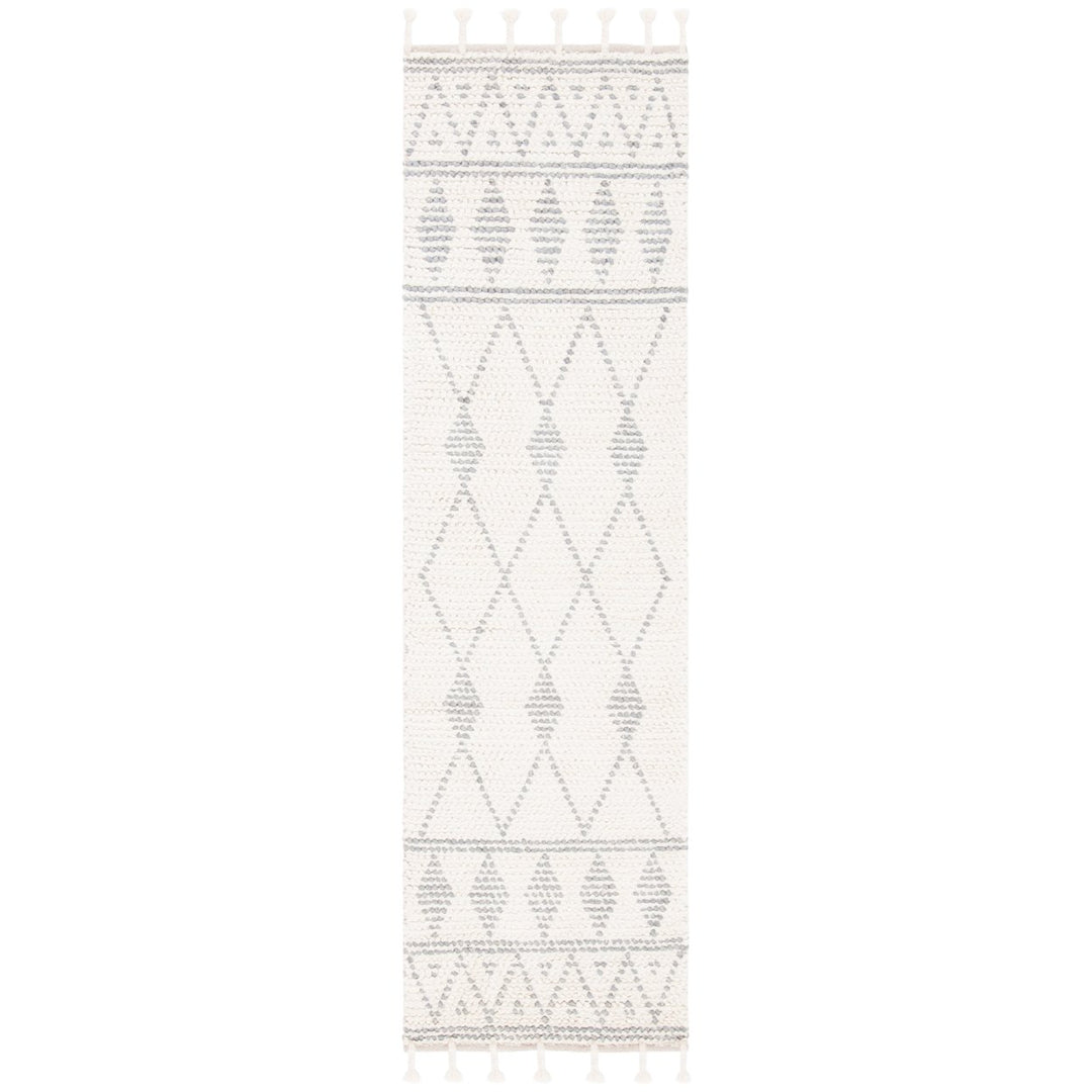 SAFAVIEH Casablanca CSB490A Handwoven Ivory / Grey Rug Image 1