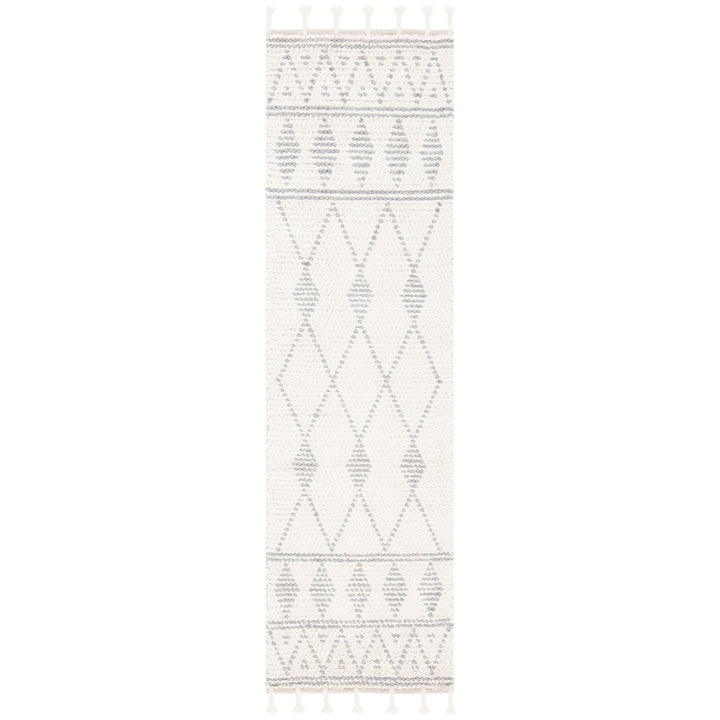 SAFAVIEH Casablanca CSB490A Handwoven Ivory / Grey Rug Image 1