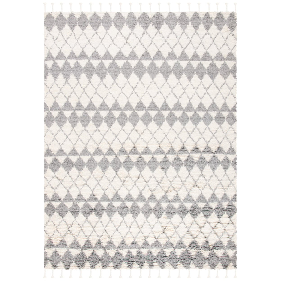 SAFAVIEH Casablanca CSB476F Handwoven Ivory / Grey Rug Image 1