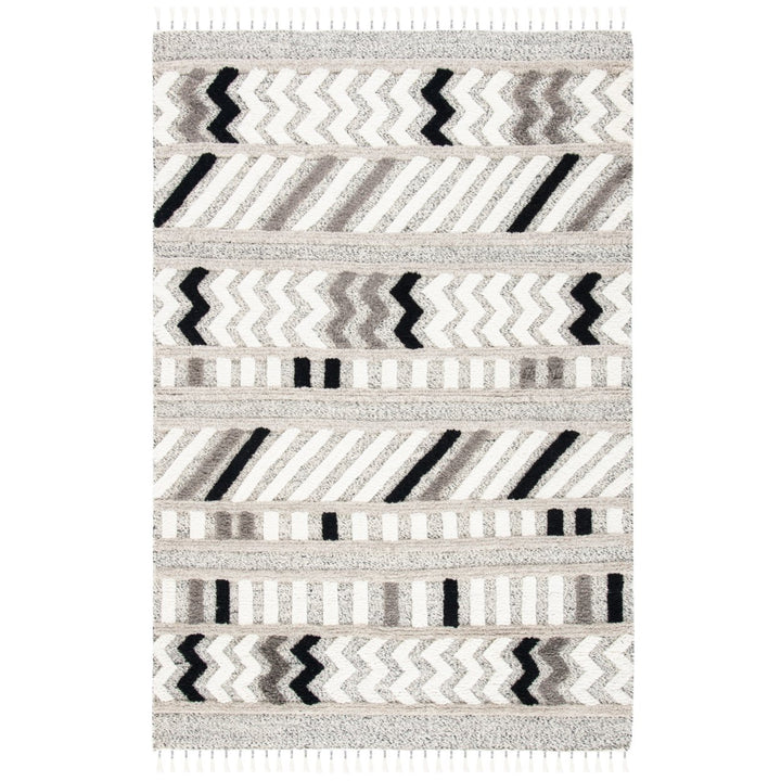 SAFAVIEH Casablanca CSB526A Ivory / Black Rug Image 7