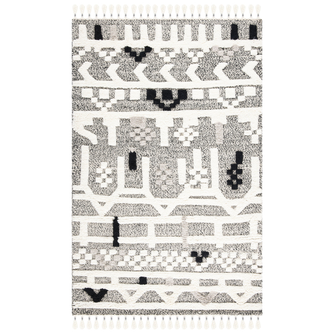 SAFAVIEH Casablanca CSB542A Ivory / Black Rug Image 7