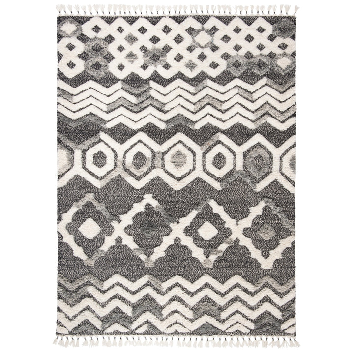 SAFAVIEH Casablanca CSB548Z Hand-knotted Black /Grey Rug Image 1