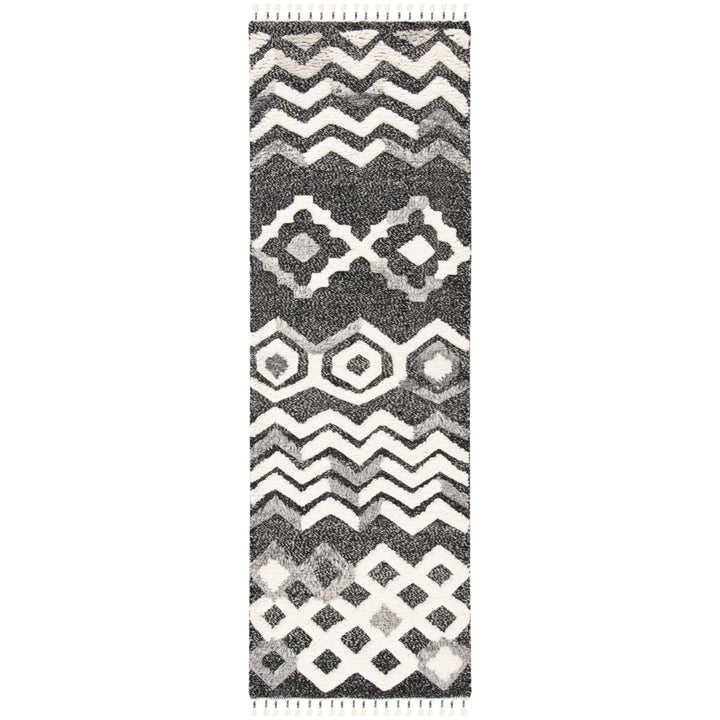 SAFAVIEH Casablanca CSB548Z Hand-knotted Black /Grey Rug Image 3