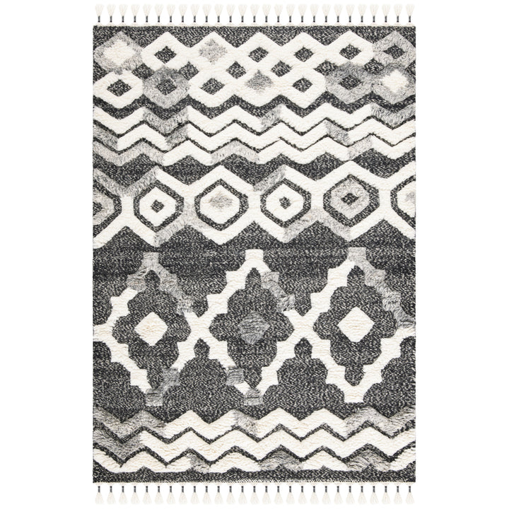 SAFAVIEH Casablanca CSB548Z Hand-knotted Black /Grey Rug Image 7