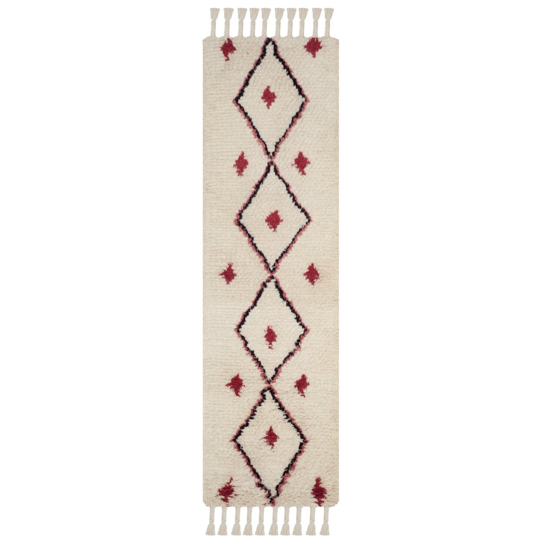 SAFAVIEH Casablanca CSB727A Handmade Ivory / Fuchsia Rug Image 1