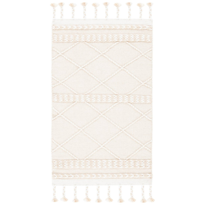 SAFAVIEH Casablanca CSB575B Handmade Beige / Ivory Rug Image 1