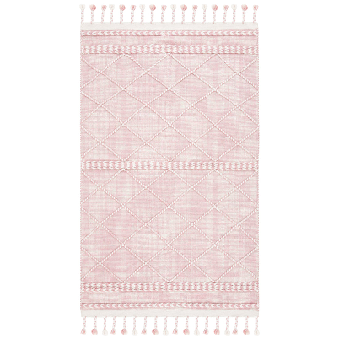 SAFAVIEH Casablanca CSB575U Handmade Pink / Ivory Rug Image 1