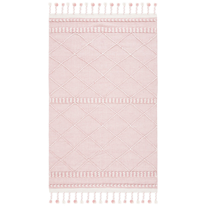 SAFAVIEH Casablanca CSB575U Handmade Pink / Ivory Rug Image 1