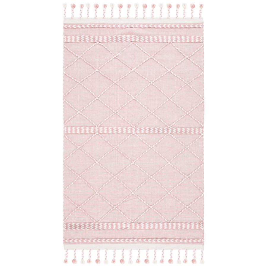 SAFAVIEH Casablanca CSB575U Handmade Pink / Ivory Rug Image 1