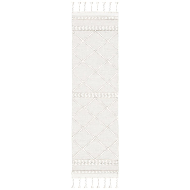 SAFAVIEH Casablanca CSB575G Handmade Silver / Ivory Rug Image 1