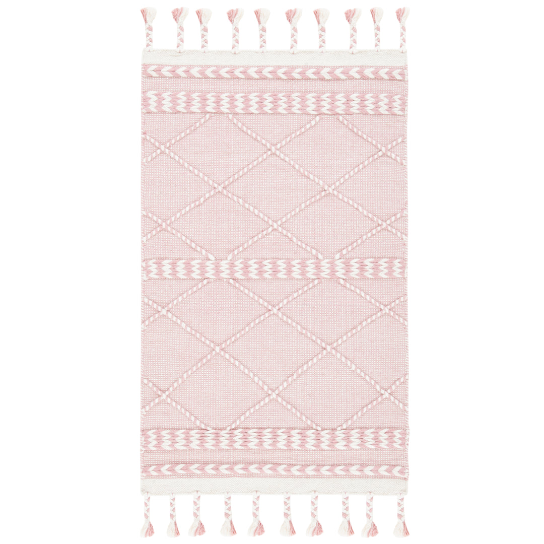 SAFAVIEH Casablanca CSB575U Handmade Pink / Ivory Rug Image 7