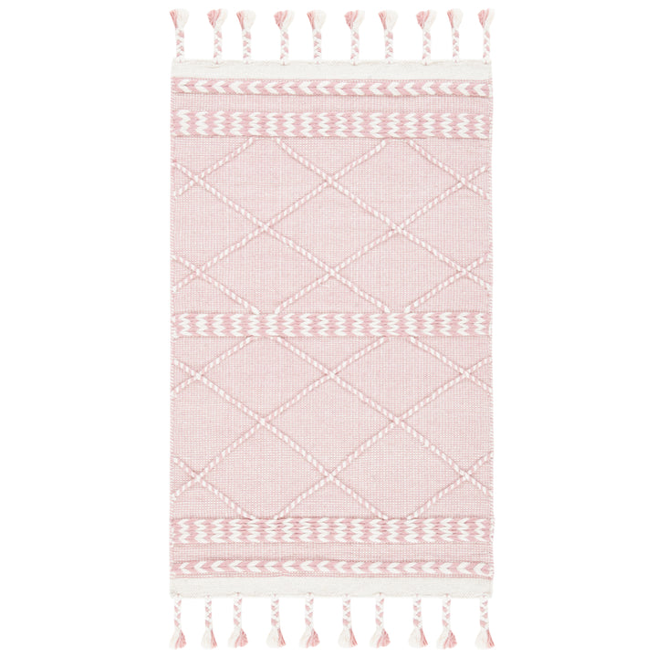 SAFAVIEH Casablanca CSB575U Handmade Pink / Ivory Rug Image 7