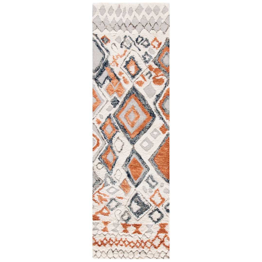 SAFAVIEH Casablanca Shag CSB618A Ivory / Brown Rug Image 3