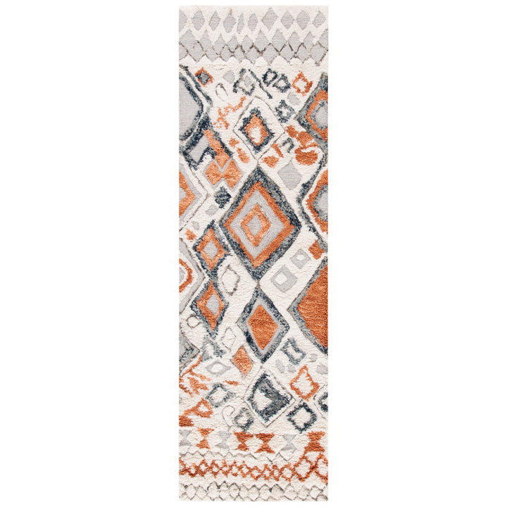 SAFAVIEH Casablanca Shag CSB618A Ivory / Brown Rug Image 3