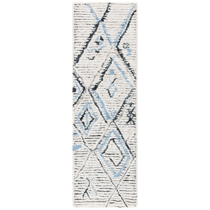 SAFAVIEH Casablanca Shag CSB637A Grey / Ivory Rug Image 1