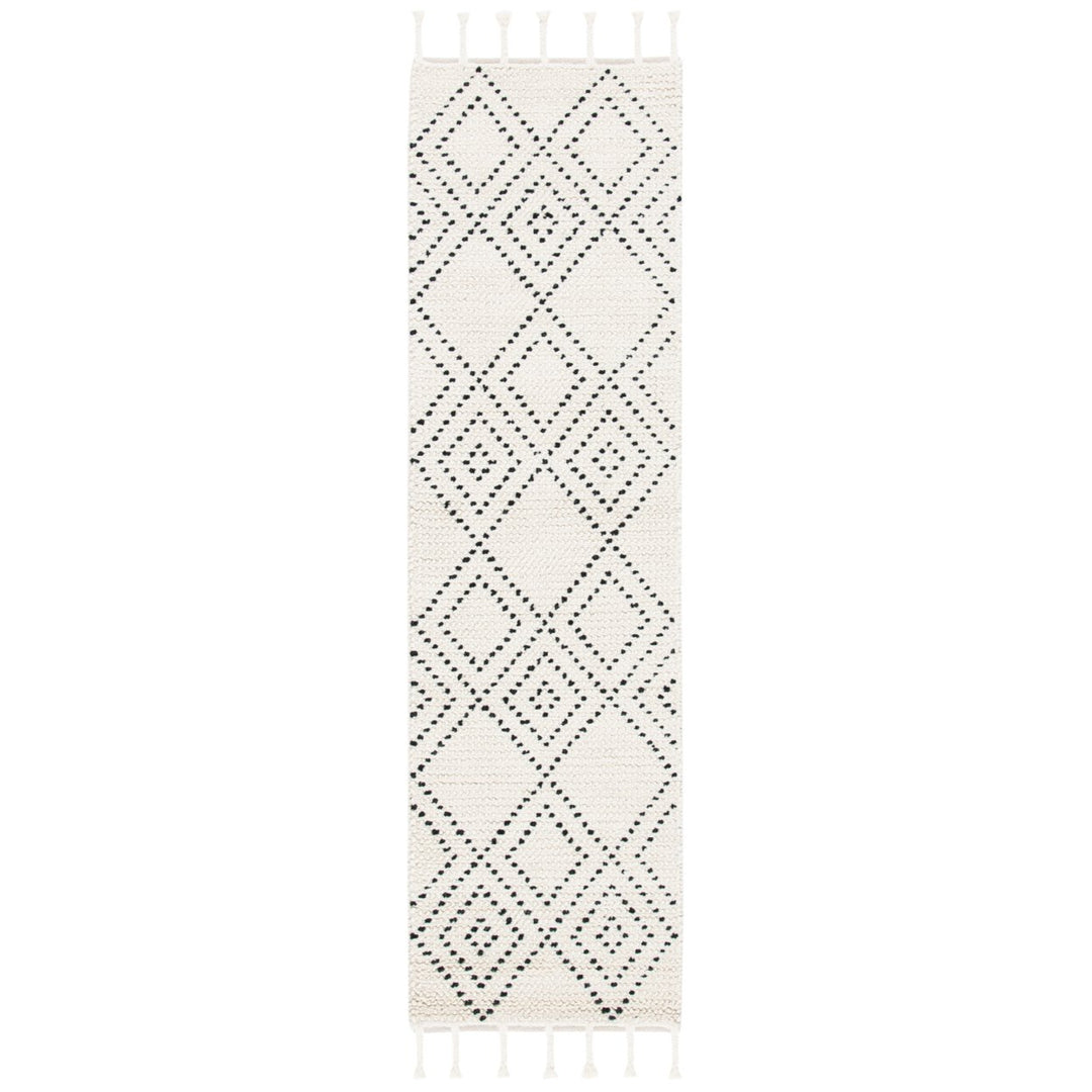 SAFAVIEH Casablanca CSB676Z Handmade Ivory / Black Rug Image 1