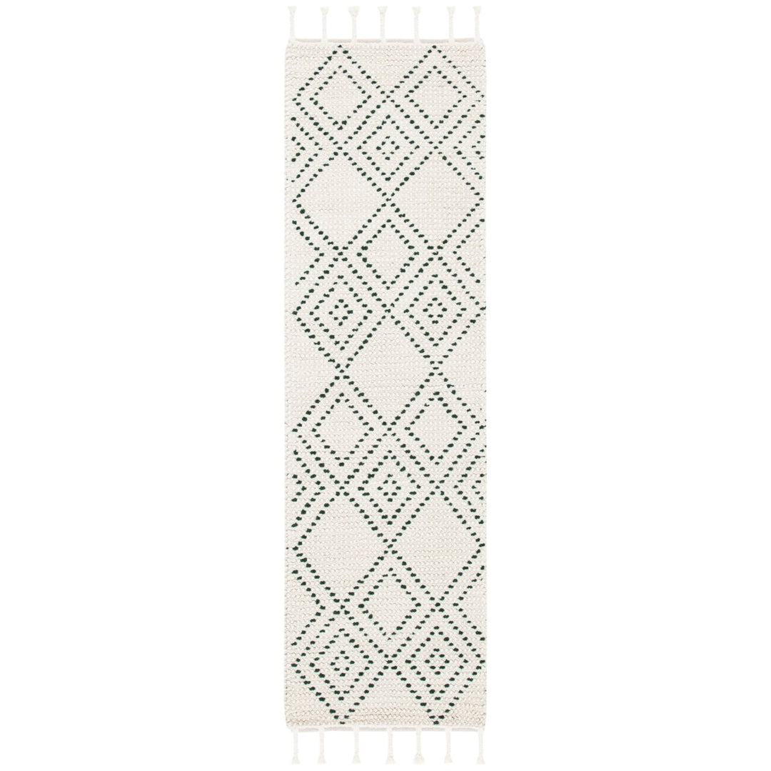 SAFAVIEH Casablanca CSB676Y Handmade Ivory / Green Rug Image 1