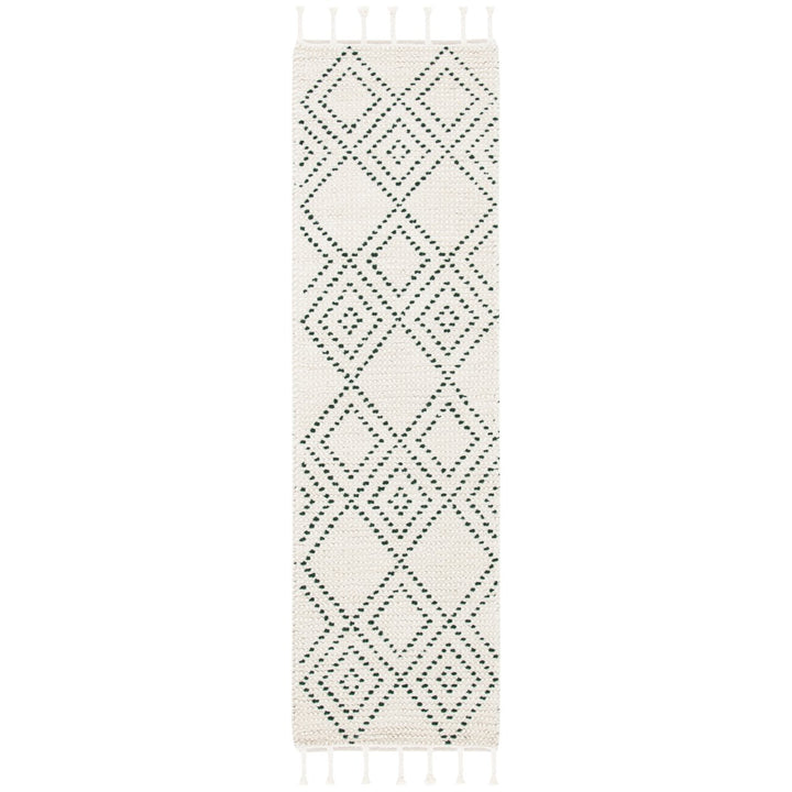 SAFAVIEH Casablanca CSB676Y Handmade Ivory / Green Rug Image 1