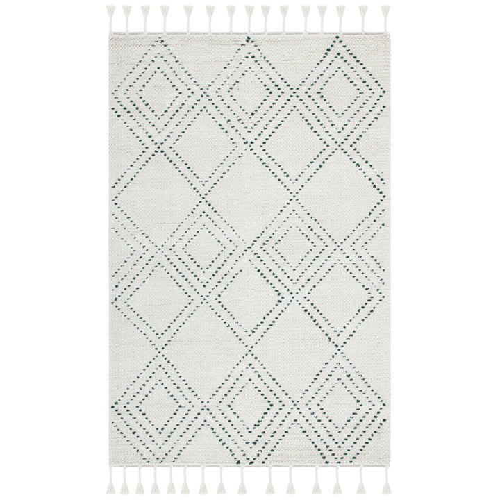 SAFAVIEH Casablanca CSB676Y Handmade Ivory / Green Rug Image 7