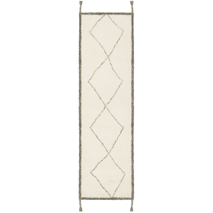 SAFAVIEH Casablanca CSB911A Handmade Ivory /Charcoal Rug Image 1