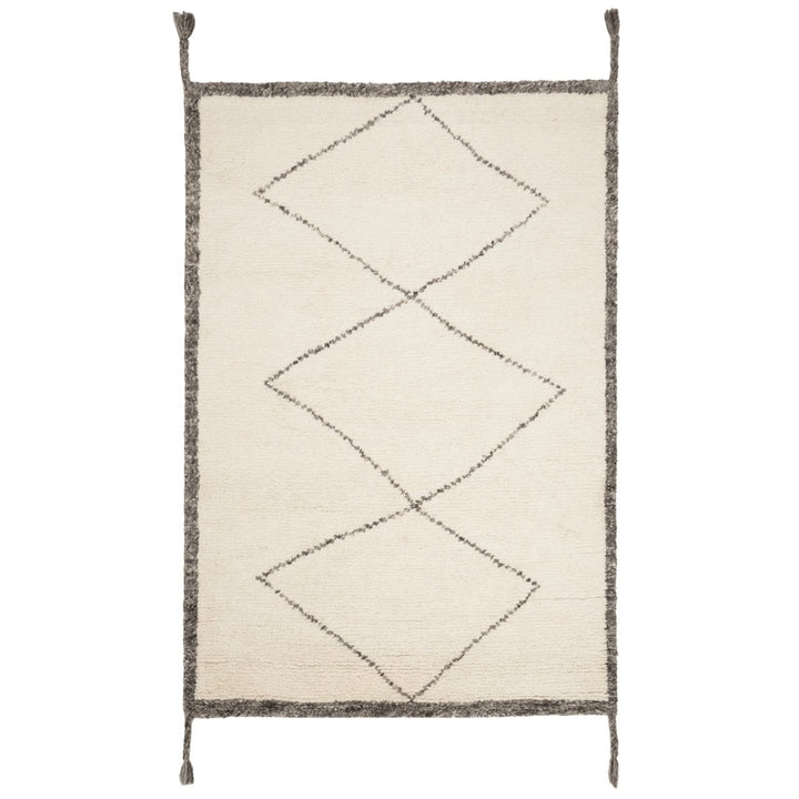 SAFAVIEH Casablanca CSB911A Handmade Ivory /Charcoal Rug Image 1