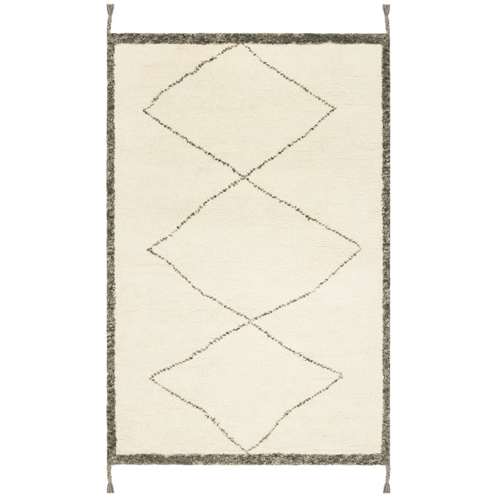 SAFAVIEH Casablanca CSB911A Handmade Ivory /Charcoal Rug Image 1