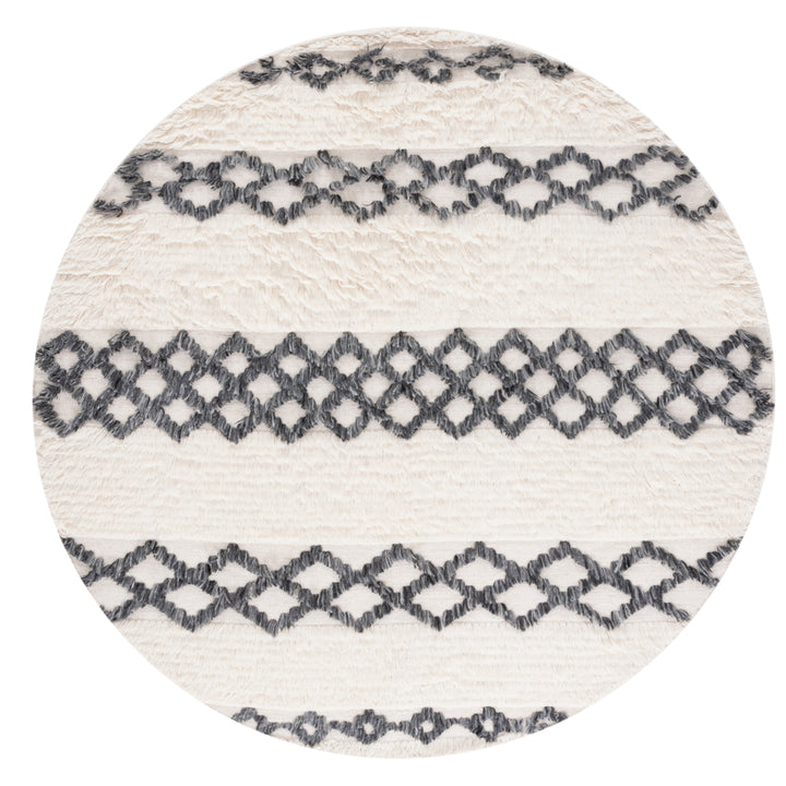 SAFAVIEH Casablanca CSB925A Ivory / Dark Grey Rug Image 4