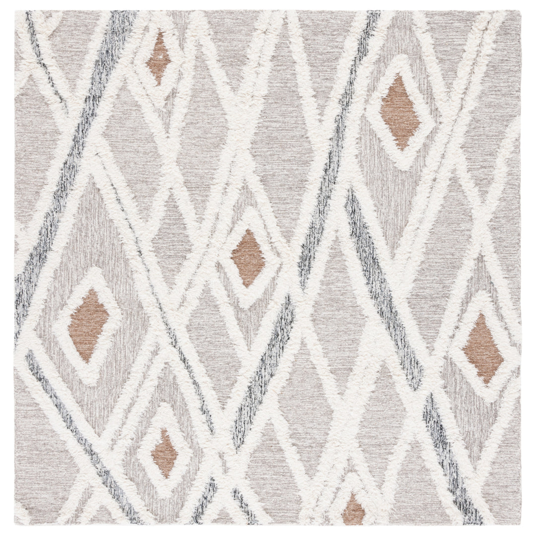 SAFAVIEH Casablanca CSB975F Handmade Grey / Ivory Rug Image 3