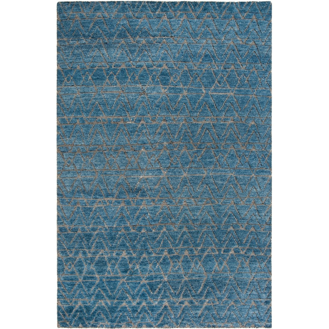 SAFAVIEH Castilla CST179A Blue / Cream Black Rug Image 1