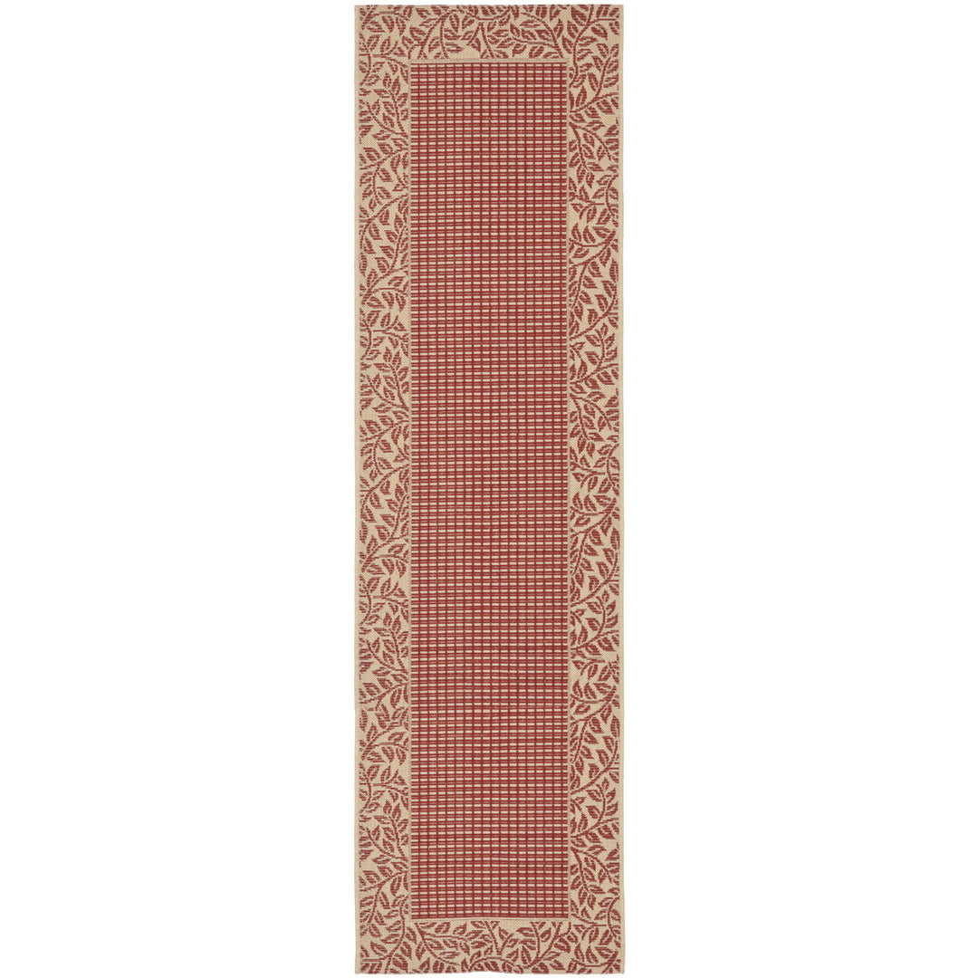 SAFAVIEH Courtyard CY0727-3707 Red / Natural Rug Image 1