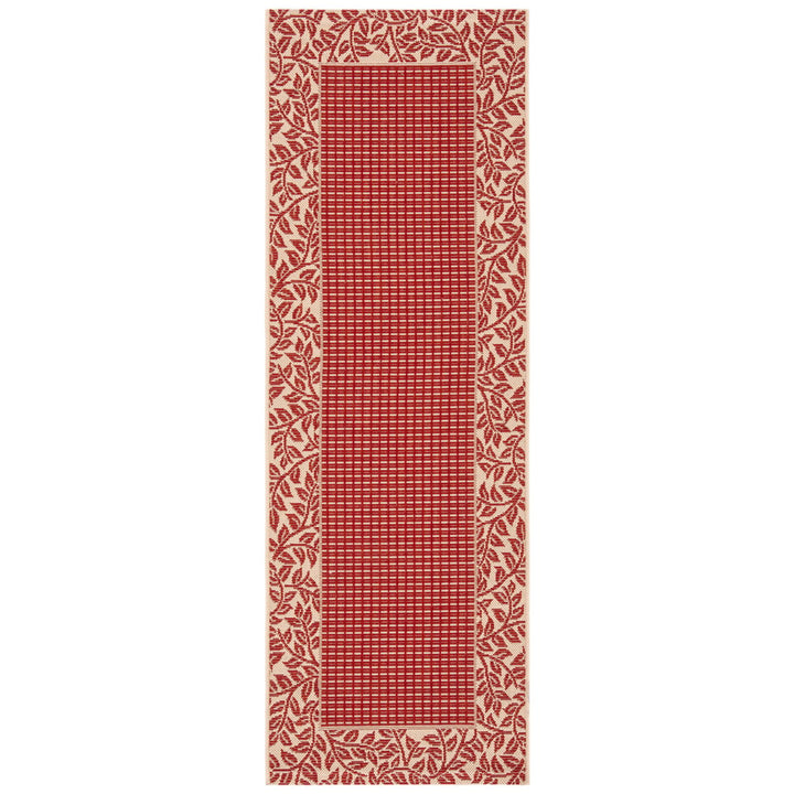 SAFAVIEH Courtyard CY0727-3707 Red / Natural Rug Image 1