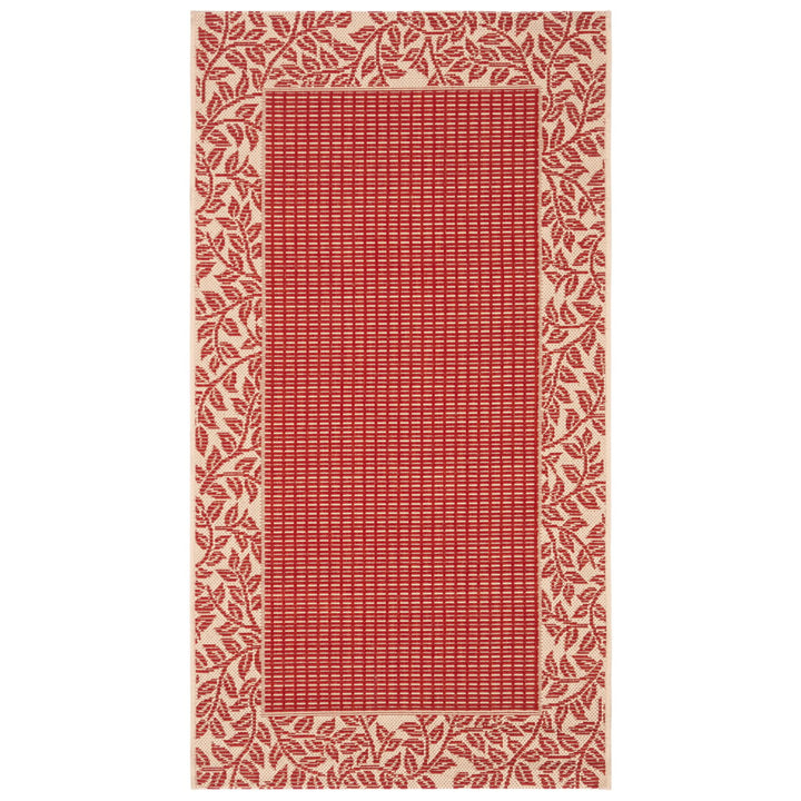 SAFAVIEH Courtyard CY0727-3707 Red / Natural Rug Image 1